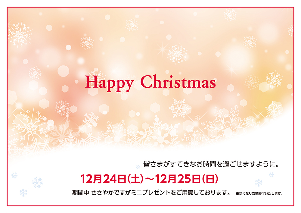 Happy Christmas!!〈12/24・25〉