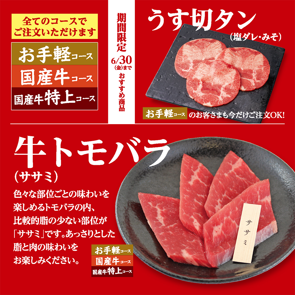 期間限定　食べ放題メニュー！